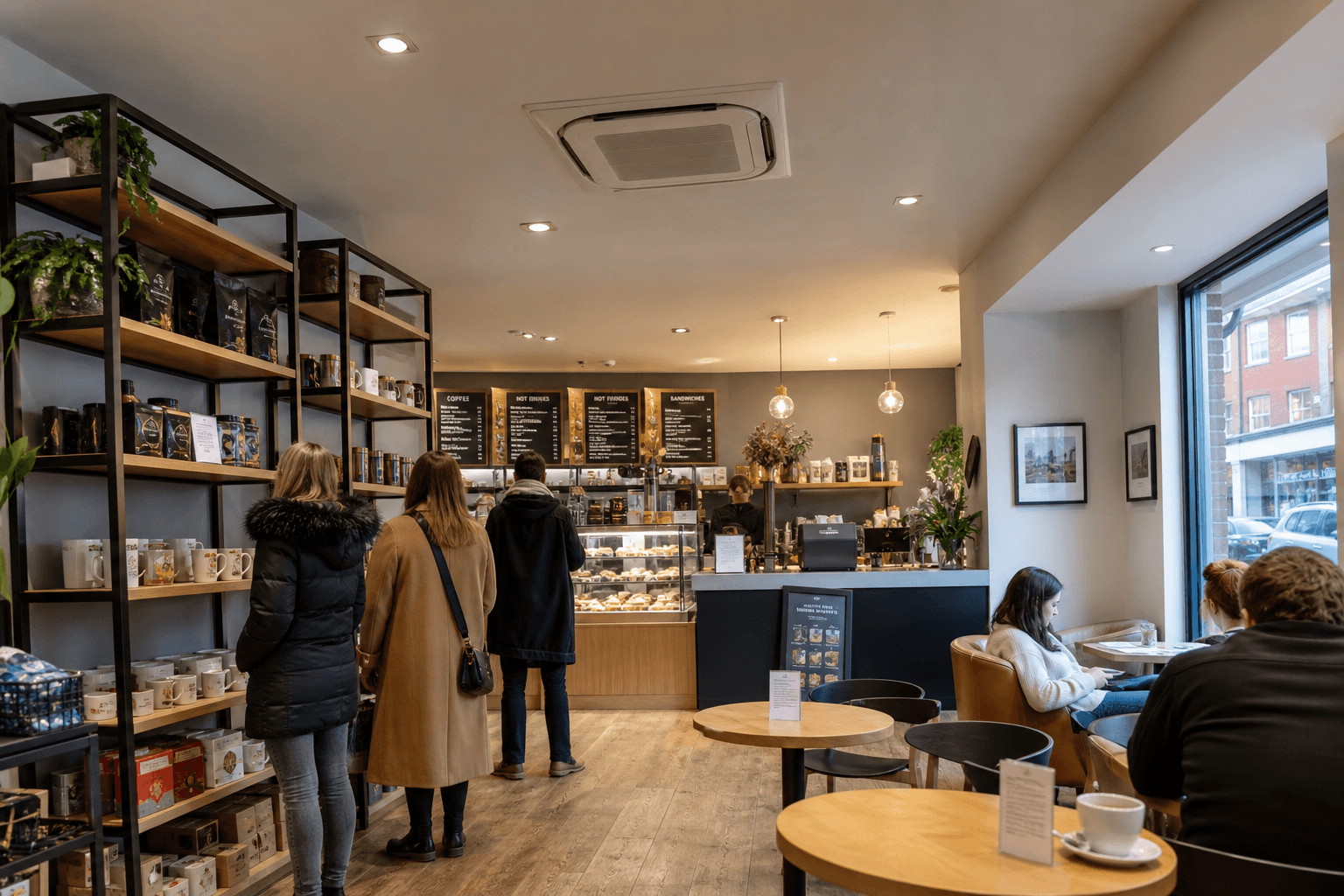 Commercial air conditioning in a retail unit