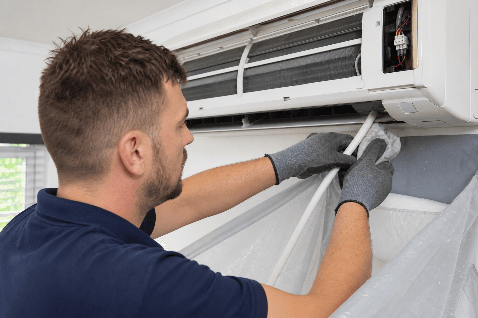 Air conditioning unit leaking water from condensate drain